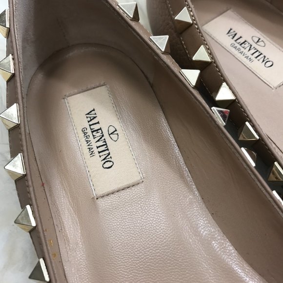 Valentino Garavani Rockstud patent ballet flats oritq - Picture 4 of 6